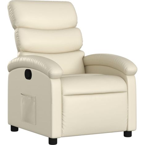 Maison Exclusive - Relaxsessel Creme Kunstleder