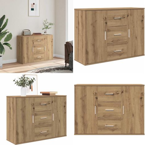 Sideboard Artisan-Eiche 90x29,5x65 cm Holzwerkstoff - Holzsideboard - Holzschrank (1/5)