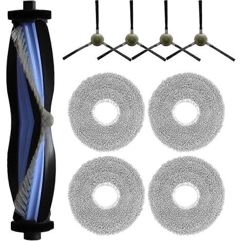 Brosse pour aspirateur pour M3 Robot Aspirateur Cleaners 1 Main Brosse 4 Side Brosses 4 Serpillière Pads (1/5)