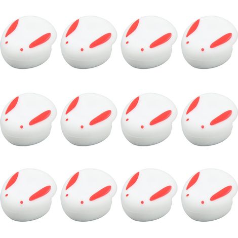 12 hasenförmige Eckenschützer für Möbel – Kindersicherheit – Weiß – 12er-Pack (1/5)
