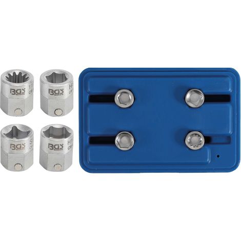 Douille spéciale pour étrier de frein transmission par hexagone mâle 12 mm 4 pièces Kraftmann (1/4)