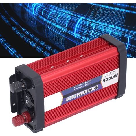 Onduleur Voiture 2000W 24V/220V avec Chargeur USB et Convertisseur Sinus Modifié (1/5)