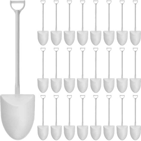 100 Cuillères,Plastique,Dessert,Glacé,Emballage individuel,Fête (1/5)