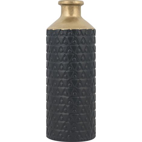 Dekovase ARSIN Steinzeug 39 cm Schwarz