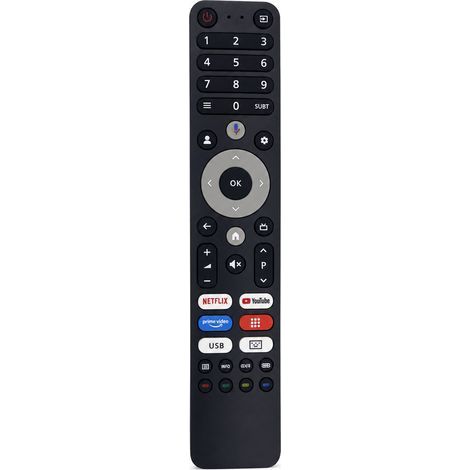 Telecomando TV a infrarossi compatibile con Viomi CHiQ DEXP TVD2290B A321 A501, senza comando vocale (1/5)