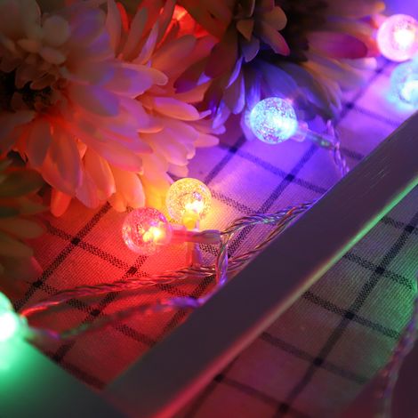 DC24V 10m 100LED Wassertropfen-Lichterkette, wasserdicht, bunte Weihnachtsbeleuchtung (1/5)