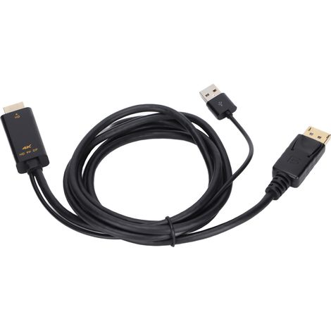 Câble Adaptateur HDMI vers DisplayPort 4K Mâle/Femelle pour PS4 PC (1/5)