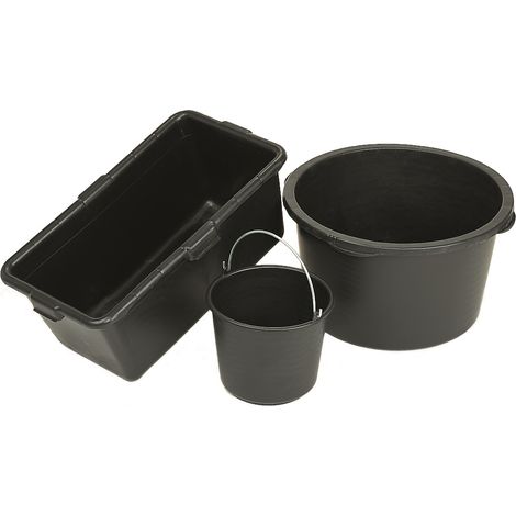 Baueimer Polyethylen- Regeneratg. schwarz 10 l