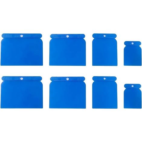 Lot de 8 Spatule Plastique, Spatule Plastique Carrosserie Couteaux à Mastic, Spatules de Grattage Multifonction 5 8 10 12 cm, Outils Lissage Remplissage Raclage Mur Décoration Vinyle Cuisine Bricolage (1/5)