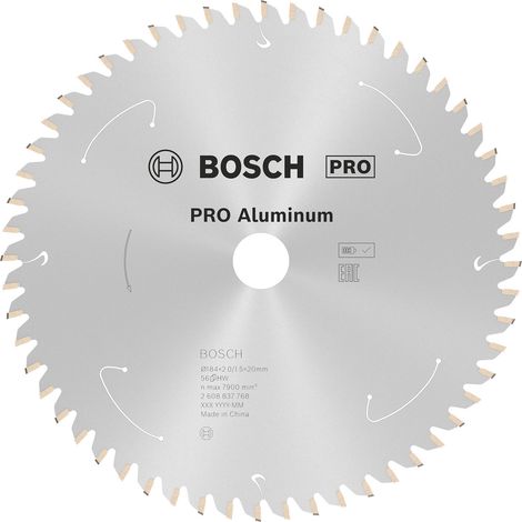 Nom Bosch PRO Lame de scie circulaire sans fil aluminium 184 x 2 x 20 mm - 2608837768 (1/5)