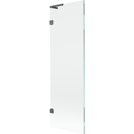 Mexen Lunar L paroi de baignoire 1 battant 60 x 150 cm, transparent, gris canon brossé - 897L-060-000-66-00 (1/5)
