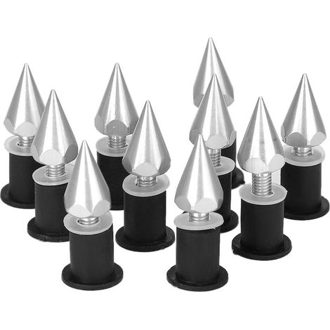 Lot de vis à pointe pour pare-brise M5 en aluminium CNC argenté, fixation pour vitrage automobile (1/5)