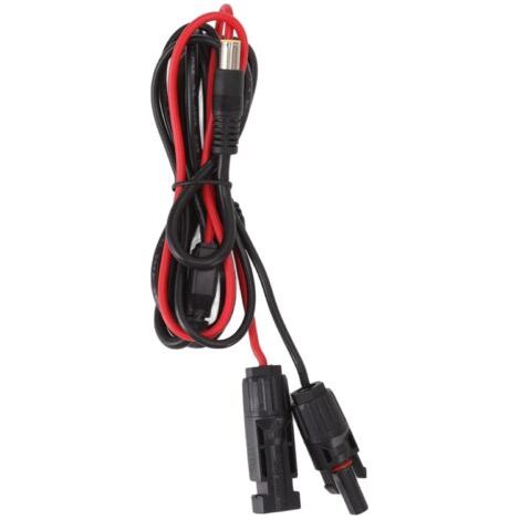 DEESSE SHOP-Adaptateur de Connecteur de Panneau Solaire 16AWG 1.8m Femelle à Mâle 2 Noyaux Cuivre PVC Solaire Ralle DC (1/5)