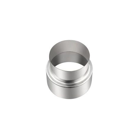 Tuyaux de Poêle Réduction Conduit Raccordement Connecteur de Conduit de Cheminée En Acier Inoxydable ø 100 mm à ø 80 mm (ø100 mm à ø80 mm)