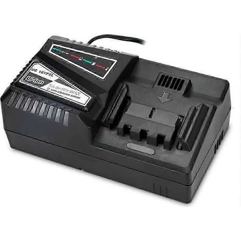 Compatible avec les batteries lithium-ion Hitachi BSL1415, BSL1420 et BSL1430, chargeur de batterie lithium à charge rapide 14,4 V, 18 V, 20 V, 4,5 A avec prise standard européenne RK. (1/5)