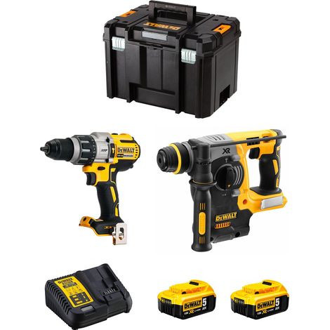 DeWALT Kit DWK223 (DCD996 + DCH273 + 2 x 5,0 Ah + DCB115 + TSTAK VI)