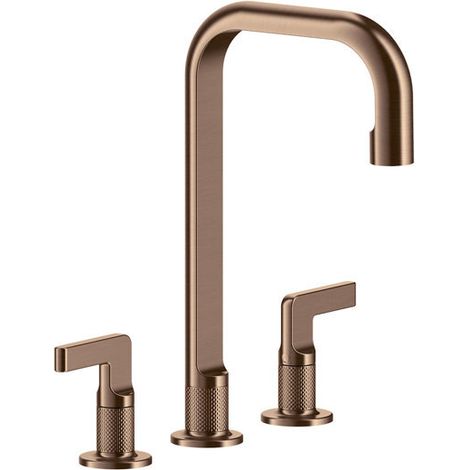 Gessi Inciso- Mélangeur lavabo 3 trous avec bec H=212 mm x 160 mm
