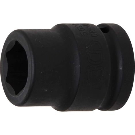BGS Llave de impacto hexagonal cuadradillo interior 20 mm (3/4") SW 21 mm - 5621 (1/4)