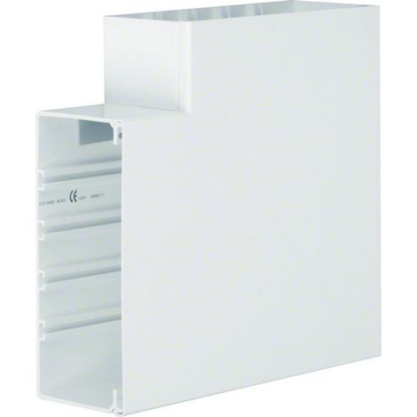 Angle plat lifea pour FB99230 h 230mm x p 100mm 4 agrafes RAL 9016 Pure - HAGER FB9923059016