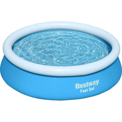 Maison Exclusive - Fast Set Aufblasbarer Pool Rund 183x51 cm Blau