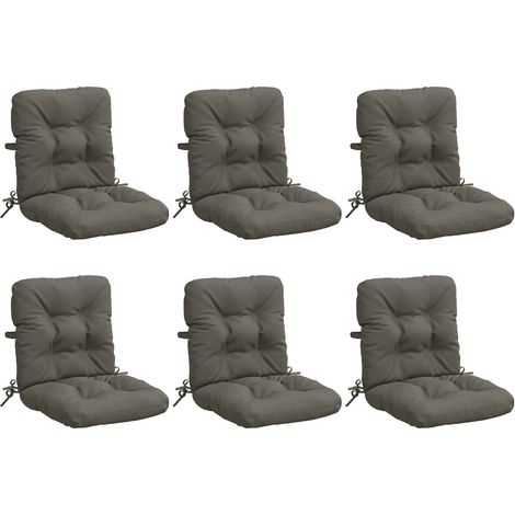 Cojines para Sillas de Respaldo Alto en 6 Piezas VIANEN 6 pcs vidaXL
