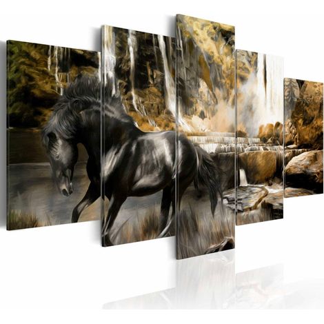 Tableau brouillard au dessus de cascade - 200 x 100 cm (1/3)