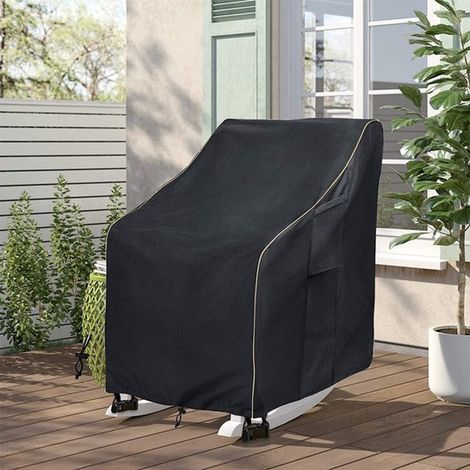 Wasserdichte, robuste Schutzhülle für drehbare Outdoor-Liegestühle, geeignet für Gartenmöbel (76 cm x 86,4 cm x 97,8 cm) (1/5)