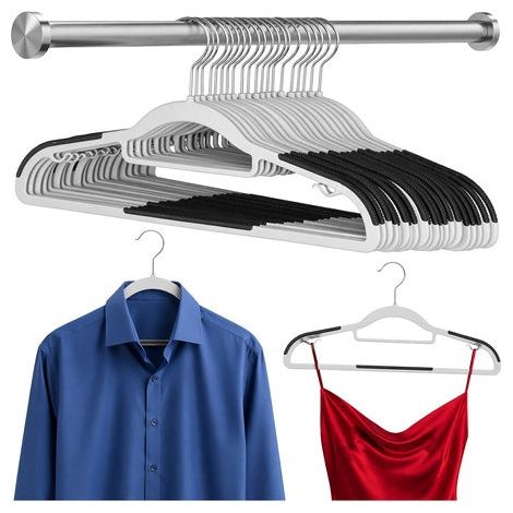 Anti slip clothes hangers 20 pack slim gray 42 cm 227458874 227458874 227458874 (1/5)