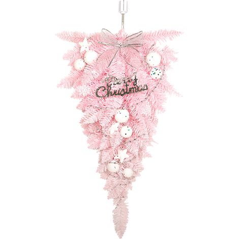 Décoration de fleurs artificielles roses pour arbre de noël, 60cm, pour porte murale de maison, paramètres de vacances (1/5)