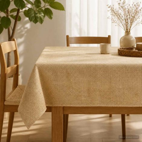 vidaXL Jute Tablecloth Natural 140 x 300 cm 100% Tossa Jute (1/5)