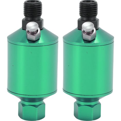2 filtres séparateurs d'eau pour compresseur d'air, compatibles avec pistolets à peinture pneumatiques et huiles vertes (1/4 po NPT).