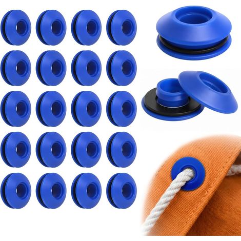 20Pcs Oeillets pour Bache Tissus Piscine Tentes Voiles Rideau (1/5)