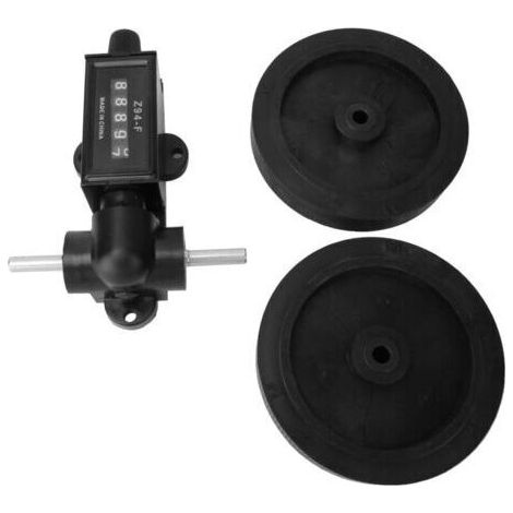 Outil de mesure de longueur à cinq chiffres, câble en cuir, compteur roulant de longueur en plastique 0 9999.9 (1/4)