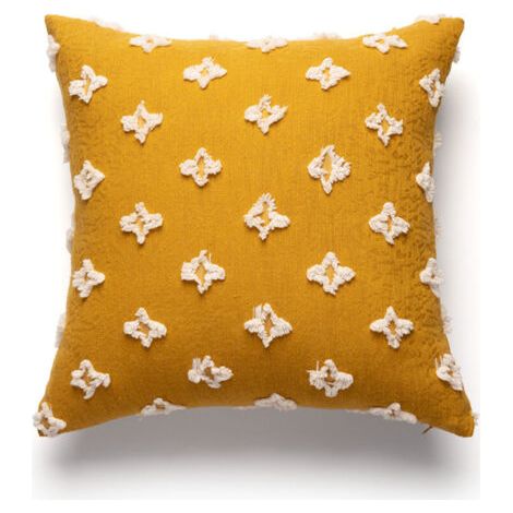 BUNTHAUS Lot de 2 housses de coussin florales, décoratives, 45x45 cm, pour canapé, chambre, salon. (1/4)
