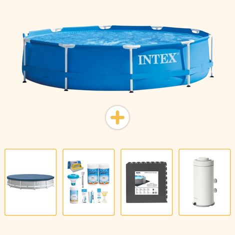 Intex Piscine Tubulaire Ronde - 366x76 cm - 5-pièces S64 (1/5)