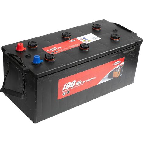 Batteria per autocarro e trattori 180Ah 12V 1000A polo positivo sinistro