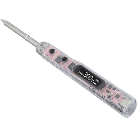 Fer à souder électrique avec panne 0,91 pouce, écran OLED à température constante, fer à braser DC12-25V (1/5)