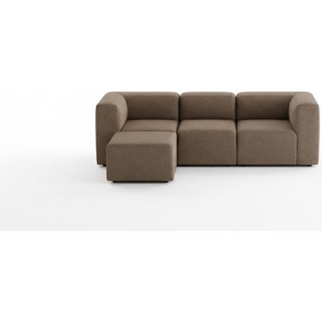 Cubic M canapé chaise longue tourné vers la droite ou la gauche marron. (1/5)