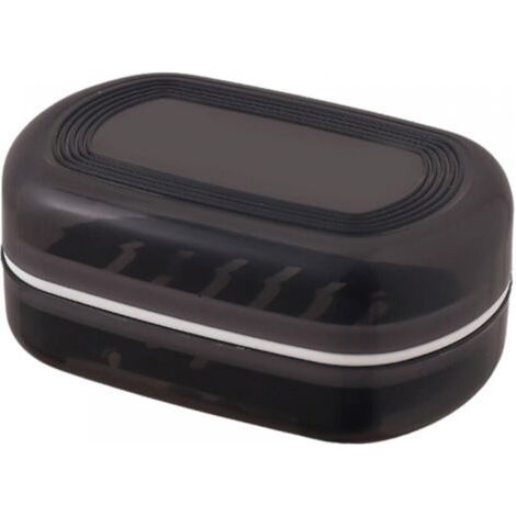 Easy Clean Soap Box with Lid, Airtight Travel Holder, Suitable for Shower, Bathroom, Home, Set of Four (1/5)