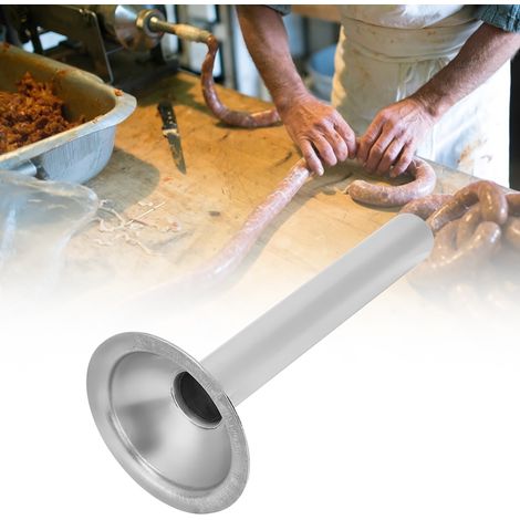 Tube de remplissage en acier inoxydable pour poussoir à saucisses, accessoire pour hachoir à viande manuel, diamètre 24 mm (1/5)
