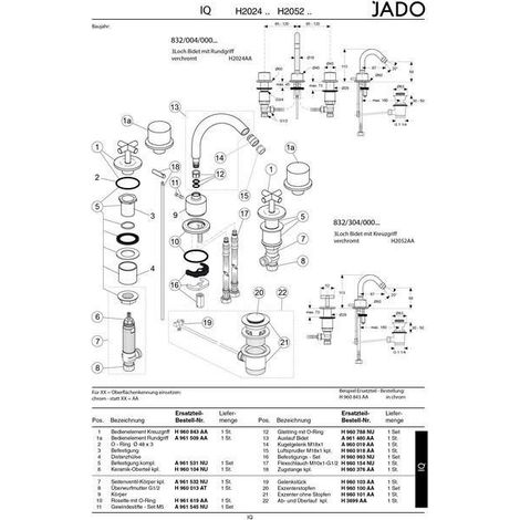 IS JADO Luftsprudler kpl., H960918AA, Chrom