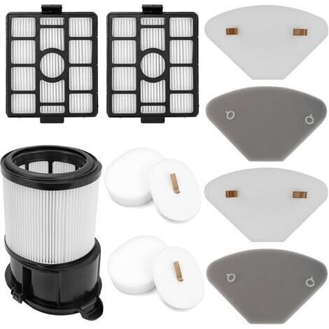Filtres Compatibles avec Shark IP3251/ IP3251C/ IP3252/ IP1251 les Accessoires pour Aspirateur, Jeu de 11 Filtres Lavables et Réutilisables de Rechange pour Aspirateur