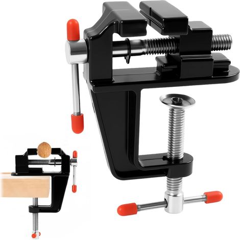 Mini morsa da tavolo universale, in lega di alluminio da 35 mm, ideale per lavori di precisione, creazione di gioielli, modellismo e semplici progetti fai-da-te. (1/5)