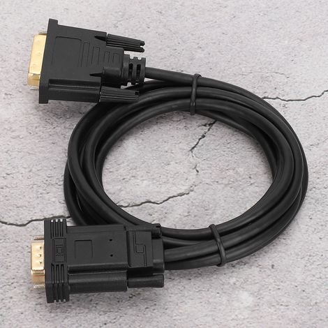 Câble Adaptateur DVI Mâle vers VGA 1080P 2 Mètres pour PC Windows (1/5)