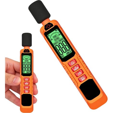 Misuratore di decibel con lettore audio e display LCD Strumento di precisione per (1/5)