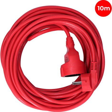 PROLONGACION MANGUERA T/TL 10m 3x1,5mm FLEXIBLE ROJA EDM