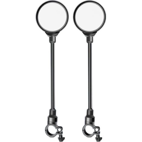 2 Pièces Retroviseur Velo,Retroviseur Trotinette Electrique,360° Réglable,Rétroviseur Vélo Guidon pour Guidon 22-32mm