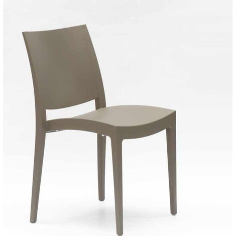 Chaise en polypropylène pour salle à manger bar et restaurant Grand Soleil Trieste - Beige