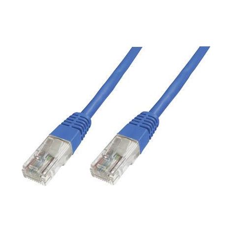 Cable De Connexion Utp Cat 5E 0,5 M Bleu - [1x RJ45 mâle - 1x RJ45 mâle] - DK-1511-005/B - 0.50 m -