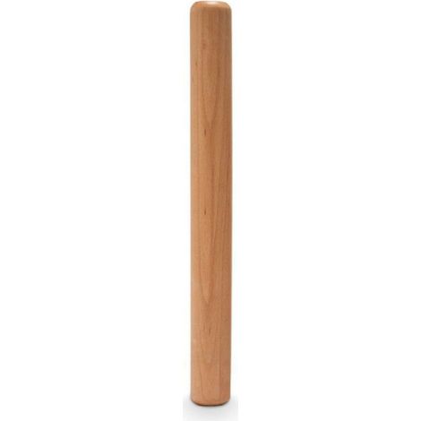 Wooden rolling pins for baking pies Beech wood dough pizza roller, 40 cm long